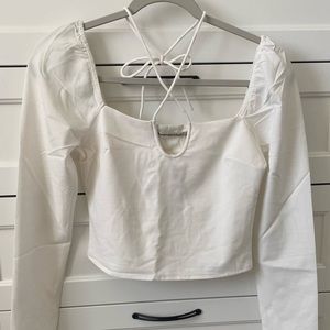 Brand New White Abercrombie Blouse